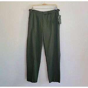Lauren Ralph Lauren Dress Pants 10 Light Bayleaf Green High Rise Chic Effortless